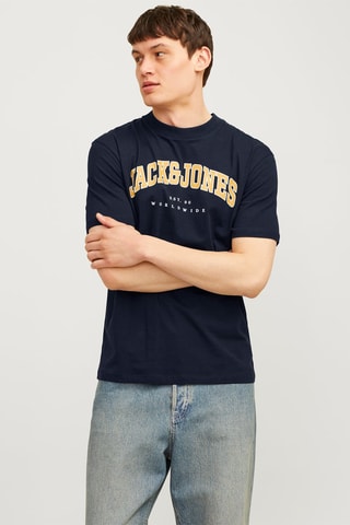 T-shirt relaxed - Bleu marine
