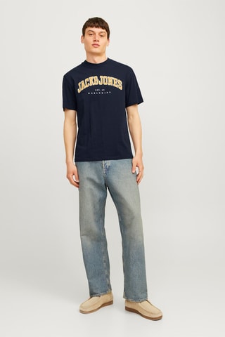 T-shirt relaxed - Bleu marine