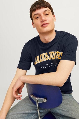 T-shirt relaxed - Bleu marine