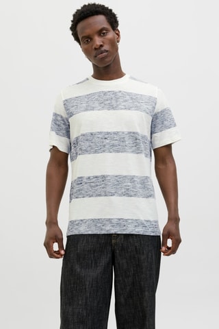 T-shirt - Blanc et gris chiné