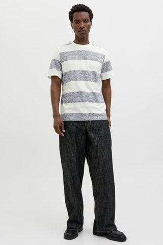 T-shirt - Blanc et gris chiné