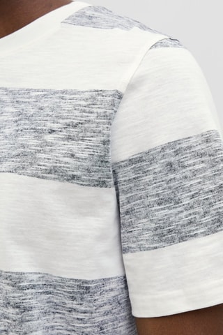 T-shirt - Blanc et gris chiné