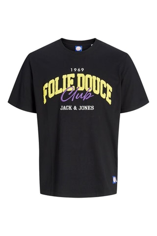 T-shirt en coton biologique La Folie Douce - Noir