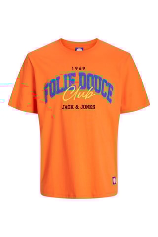 T-shirt en coton biologique La Folie Douce - Orange