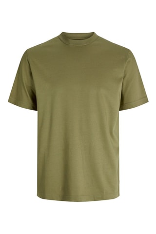 T-shirt regular en coton biologique - Kaki