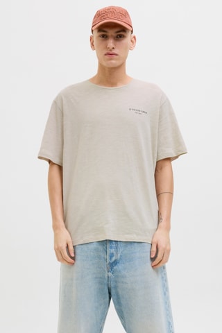 T-shirt relaxed - Beige