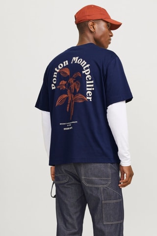 T-shirt loose - Bleu marine