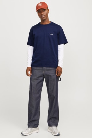 T-shirt loose - Bleu marine