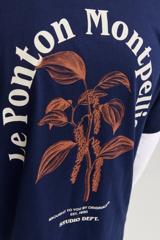 T-shirt loose - Bleu marine