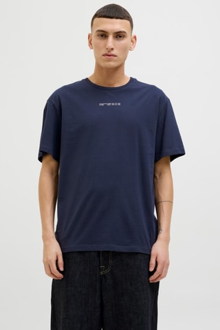 T-shirt relaxed - Bleu marine