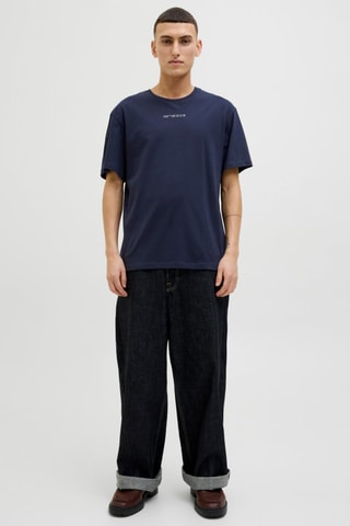 T-shirt relaxed - Bleu marine