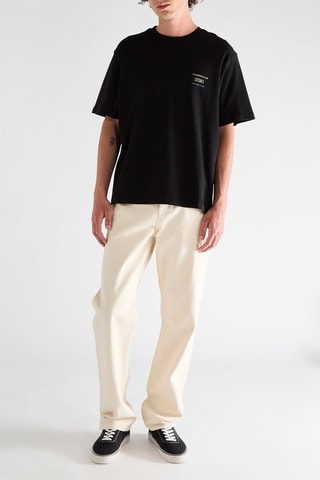 T-shirt loose en coton biologique - Noir