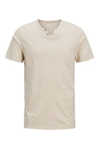 T-shirt slim - Beige chiné
