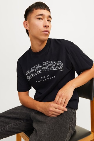 T-shirt relaxed - Noir