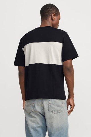 T-shirt relaxed - Noir et blanc