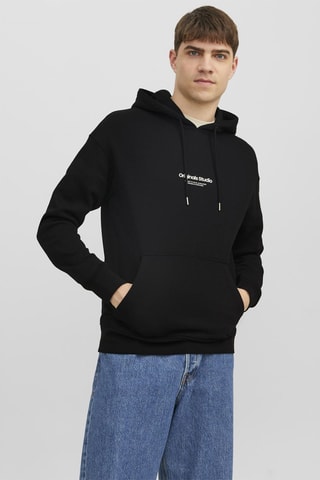 Sweat relaxed à capuche - Noir