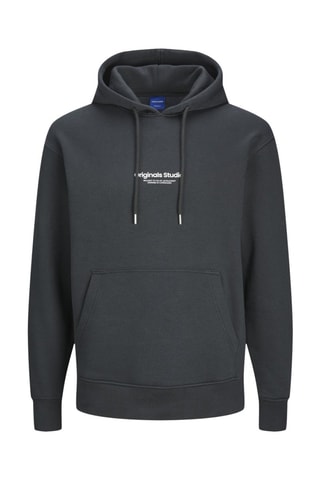 Sweat relaxed à capuche - Gris foncé
