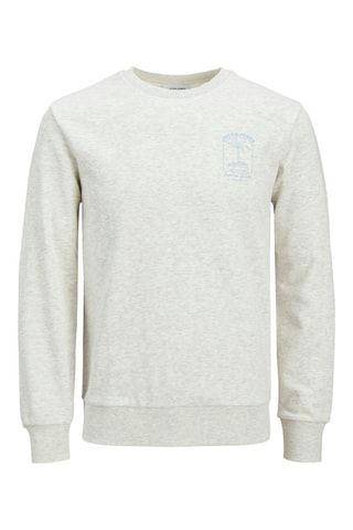 Sweat regular - Gris chiné