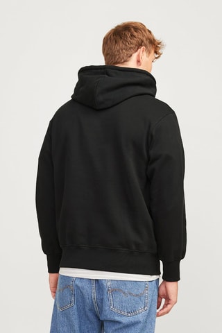 Sweat regular à capuche - Noir