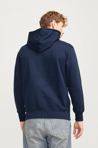 Sweat regular à capuche - Bleu marine