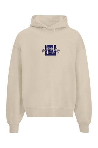 Sweat regular à capuche - Beige