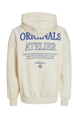 Sweat oversize à capuche - Beige