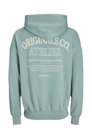 Sweat oversize à capuche - Vert d'eau