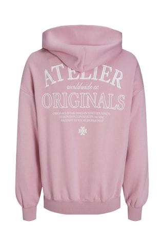 Sweat oversize à capuche - Rose