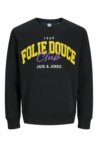Sweat en coton biologique La Folie Douce - Noir