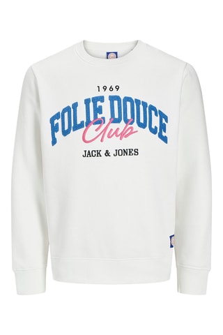 Sweat en coton biologique La Folie Douce - Blanc
