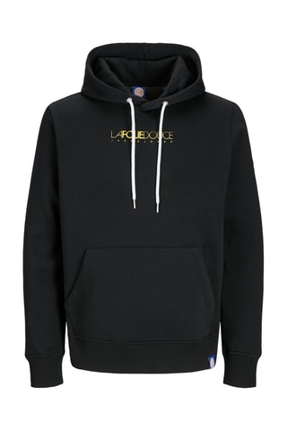 Sweat à capuche en coton biologique La Folie Douce - Noir