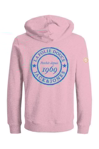Sweat à capuche en coton biologique La Folie Douce - Rose