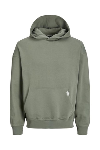 Sweat en coton biologique à capuche - Kaki