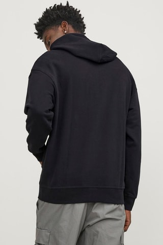 Sweat en coton biologique à capuche - Noir