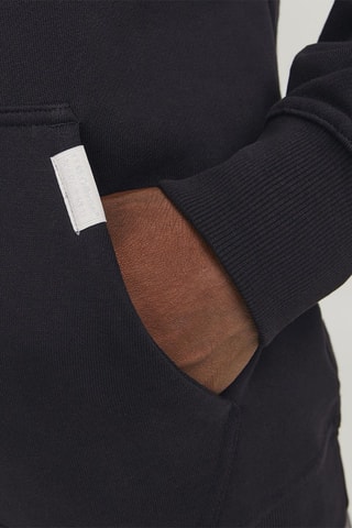 Sweat en coton biologique à capuche - Noir