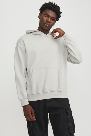 Sweat en coton biologique à capuche - Ecru