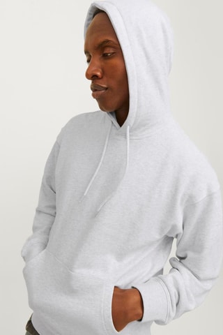 Sweat à capuche - Blanc chiné