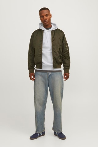 Sweat à capuche - Blanc chiné