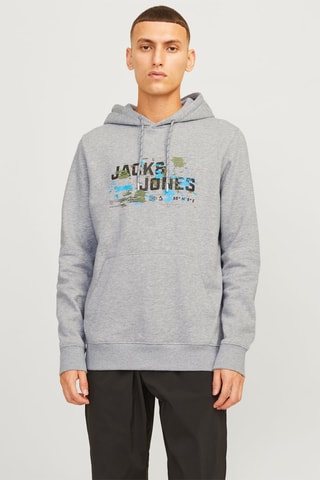 Sweat à capuche - Gris chiné