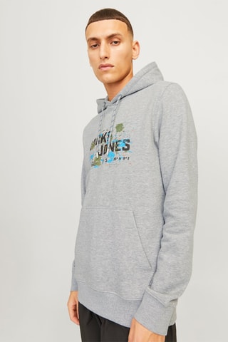 Sweat à capuche - Gris chiné