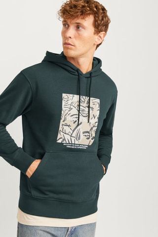 Sweat à capuche - Vert foncé