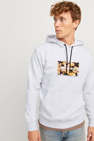 Sweat à capuche - Gris chiné