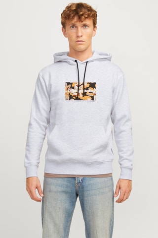 Sweat à capuche - Gris chiné