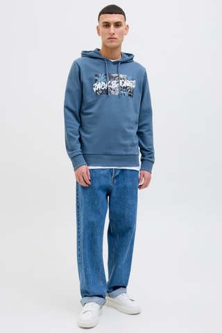Sweat à capuche - Bleu cobalt
