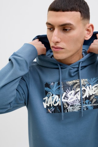 Sweat à capuche - Bleu cobalt