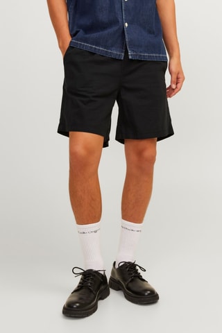 Short en lin - Noir