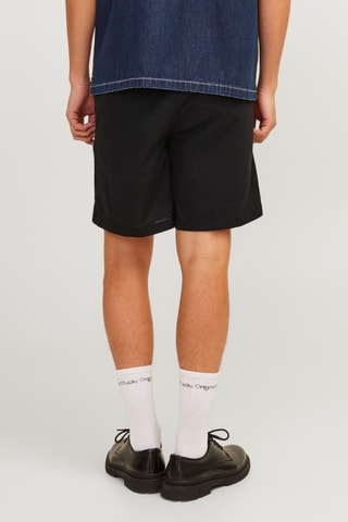 Short en lin - Noir