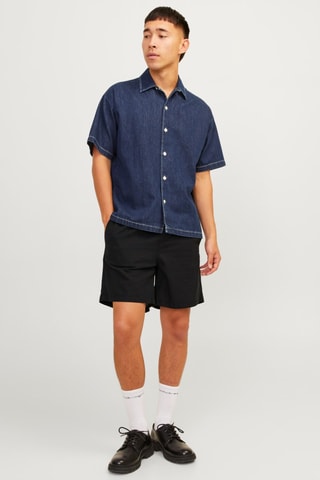Short en lin - Noir