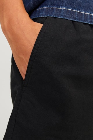 Short en lin - Noir