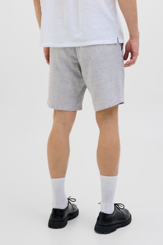 Short en lin - Bleu chiné